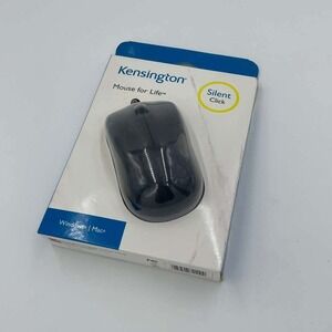 Kensington Mouse for Life Wired Black‎ Silent Click Ambidextrous Optical Sensor